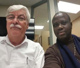 Mr. Joe Hinzer President of WGM Canada and Bishop Kunle Amoo on Alluvial Gold project meeting March 2017 Mr. Joe Hinzer President of WGM Canada and Bishop Kunle Amoo on Alluvial Gold project meeting March 2017