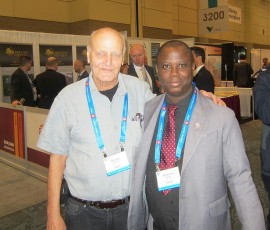 Mr. Mike Hibbard. .President Marine Mining Inc Canada with Bishop Kunle Amoo at the just concluded PDAC convention in Canada Mr. Mike Hibbard. .President Marine Mining Inc Canada with Bishop Kunle Amoo at the just concluded PDAC convention in Canada
